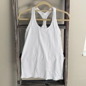 White LuluLemon Cool Racerback Tank, Size 8